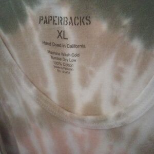 Paperbacks tie dye tee
